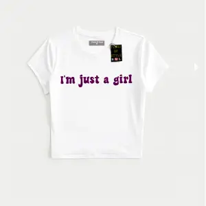 Beyaz Babby Tee ımjustagirl Özel tasarım