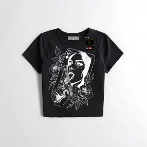 Beyaz Babby Tee kadın çiçek gözyaşı Özel tasarım