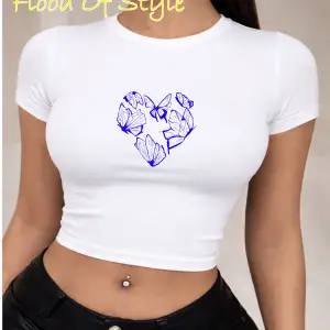 Beyaz Babby Tee kelebek kalpp Özel tasarım