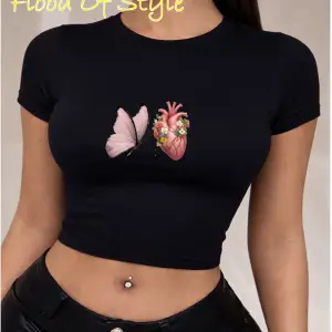 Beyaz Babby Tee kelebek kalpp Özel tasarım