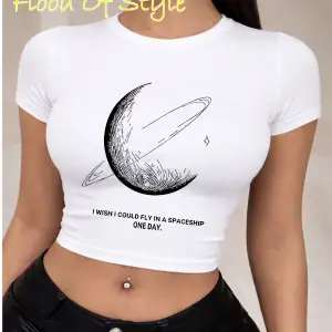 Beyaz Babby Tee keşke bir uzay gemis ile uçabilsem Özel tasarım