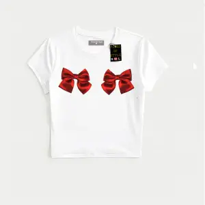 Beyaz Babby Tee kurdalye Özel tasarım