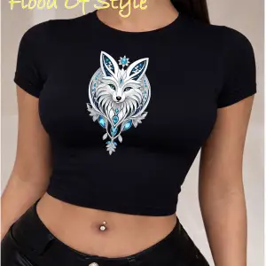 Beyaz Babby Tee kurt Özel tasarım