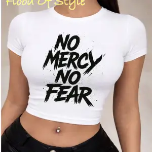 Beyaz Babby Tee merhamet yok Özel tasarım