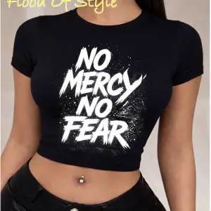 Beyaz Babby Tee merhamet yok Özel tasarım