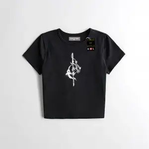 Beyaz Babby Tee minimal balık Özel tasarım