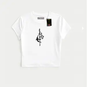 Beyaz Babby Tee minimal balık Özel tasarım