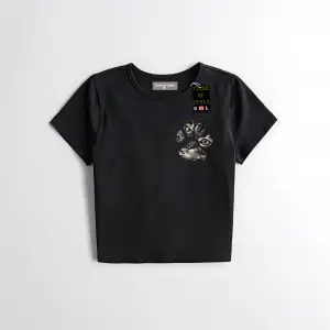 Beyaz Babby Tee minimal kedi patisi Özel tasarım