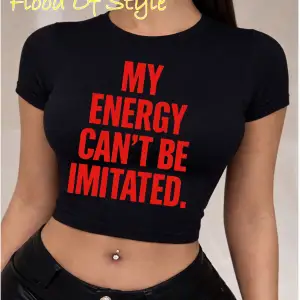 Beyaz Babby Tee myenergycantbeımıtated Özel tasarım