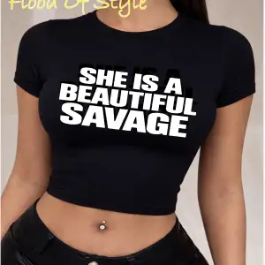 Beyaz Babby Tee o güzel ve vahşi kadın Özel tasarım