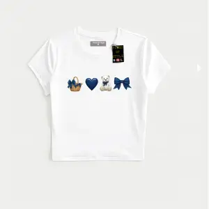 Beyaz Babby Tee sepet ayıcık kalp Özel tasarım