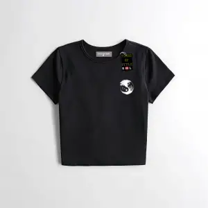 Beyaz Babby Tee siyah beyaz Özel tasarım