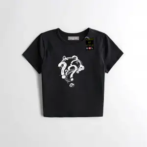 Beyaz Babby Tee soru işareti Özel tasarım