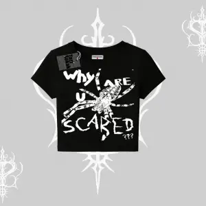 Beyaz Babby Tee Why are u Scared