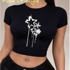 Beyaz Babby Tee yıldız Özel tasarım