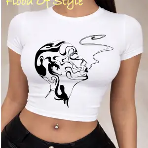 Beyaz Babby Tee yüz tasarım Özel tasarım