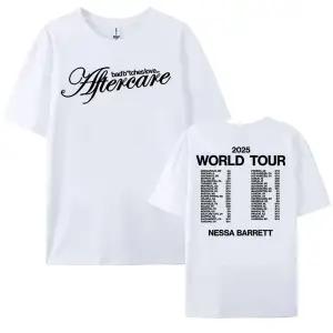 Beyaz Bad B**ches Aşk Sonrası Bakım Dünya Turu Nessa Barrett Tshirt Yaz Yüksek K