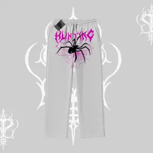 Beyaz Baggy Eşofman Altı Autumn Spider