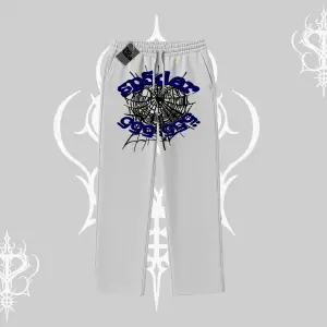 Beyaz Baggy Eşofman Altı Sp55der