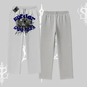 Beyaz Baggy Eşofman Altı Sp55der