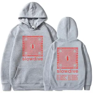 Beyaz Band Slowdive Tour Hoodies Heavy tal Fashion Sudaderas Para Muj
