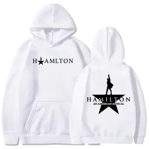 Beyaz Bir amerikan müzikal Hamiltonn Hoodies caderas Con Capuchau