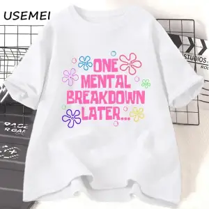 Beyaz Bir Zihinsel Arıza Sonra T Unisex Komik Grafik T