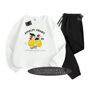 Beyaz Biskilet Amalfi coast Detaylı ikili TAKIM