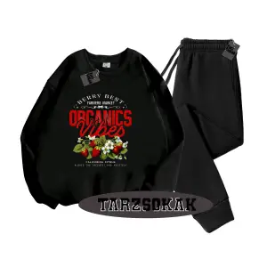 Beyaz Biskilet Çilek Detaylı ikili TAKIM