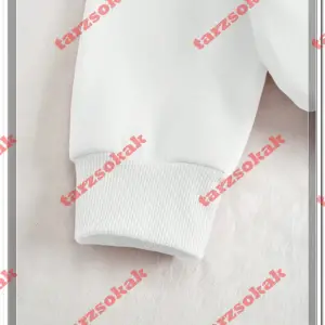 Beyaz Biskilet EmpoweR Detaylı ikili TAKIM