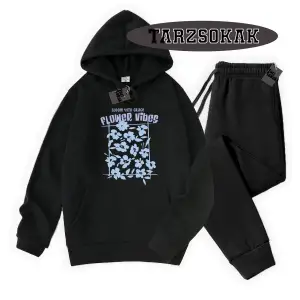 Beyaz Biskilet Flower Detaylı ikili TAKIM