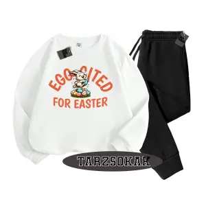 Beyaz Biskilet For Easter Detaylı ikili TAKIM