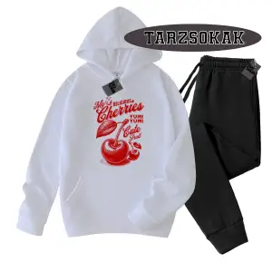 Beyaz Biskilet Herry Yum Yum Detaylı ikili TAKIM