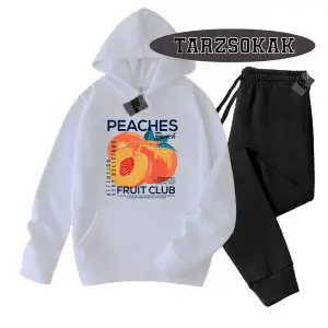 Beyaz Biskilet ŞEftali Detaylı ikili TAKIM