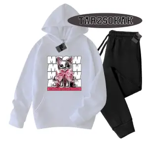 Beyaz Biskilet Where Everday Detaylı ikili TAKIM