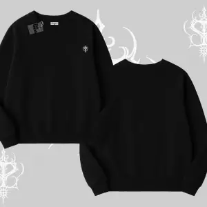 Beyaz Biskilet Yaka Sweatshirt Özel logolu