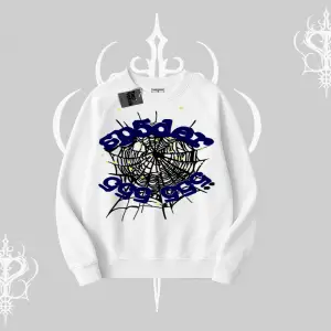 Beyaz Biskilet Yaka Sweatshirt Sp55der
