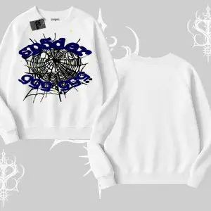 Beyaz Biskilet Yaka Sweatshirt Sp55der