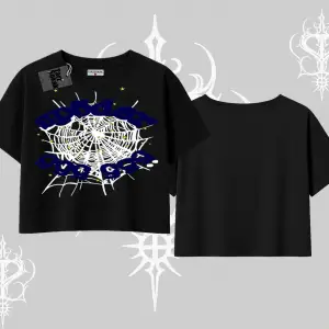 Beyaz Crop Tişört Sp55der