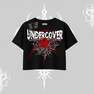 Beyaz Crop Tişört Spider Undercover