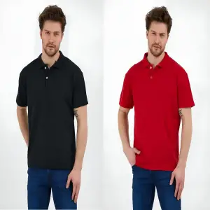 Beyaz Dar/slim Fitt Polo Yaka Tshirt.