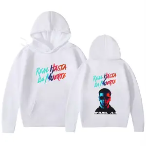 Beyaz Degrade mektup Anuel AA baskılı Hasta La Muerte