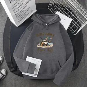 Beyaz Dış bankalar Pogue hayat grafik Hoody