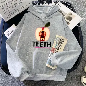 Beyaz Diş Müzikal Komedi Apple Grafik Moletom