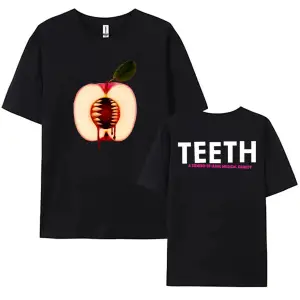 Beyaz Diş Müzikal Komedi baskılı /Erkek leri Grafik Tees Tops Yu