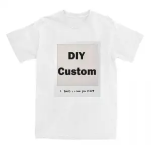 Beyaz DIY Özel Tees Seni İlk Seviyorum, Arkadaşı Arkadaşı Çift G