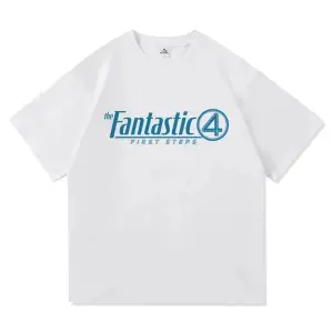 Beyaz Fantastik Dört İlk Adım Film an Harajuku Üstleri Hediye Grafik