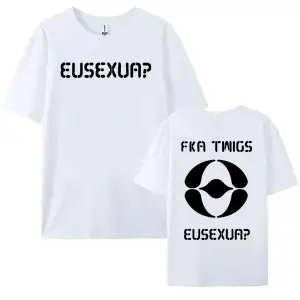 Beyaz FKA Dallar EUSEXUA /Erkek leri Yuvarlak Boyun haraju