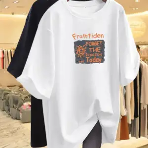 Beyaz Gevşek Yaz Üstleri Kapak Göbek ve Daha İnce Görünmenizi Sağlayın Grafik