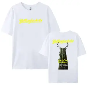 Beyaz Grafik TV Dizisi Yellowjackets baskılı Yaz Tees Hip Hop Unisex